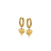 Fashion CHUNCKY LOVE Orecchini a cerchio con cuore pendente Orecchini