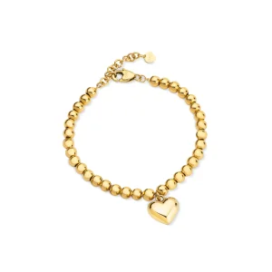 Hot CHUNKY LOVE bracciale con sfere e cuore pendente Bracciali