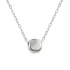 Discount CURVY Collana con pendente square in acciaio e cristalli Collane