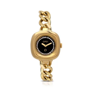 Sale CURVY orologio con cassa e bracciale groumette in metallo Metallo Color Argento | Metallo Color Oro