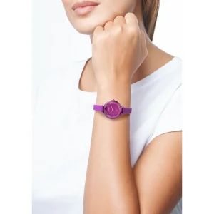 New DIAMOND orologio con cinturino in silicone e vetro sfaccettato Silicone