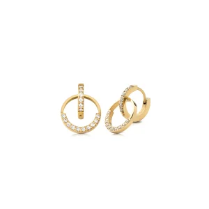 Fashion DREAMS orecchini cerchi con strass Orecchini