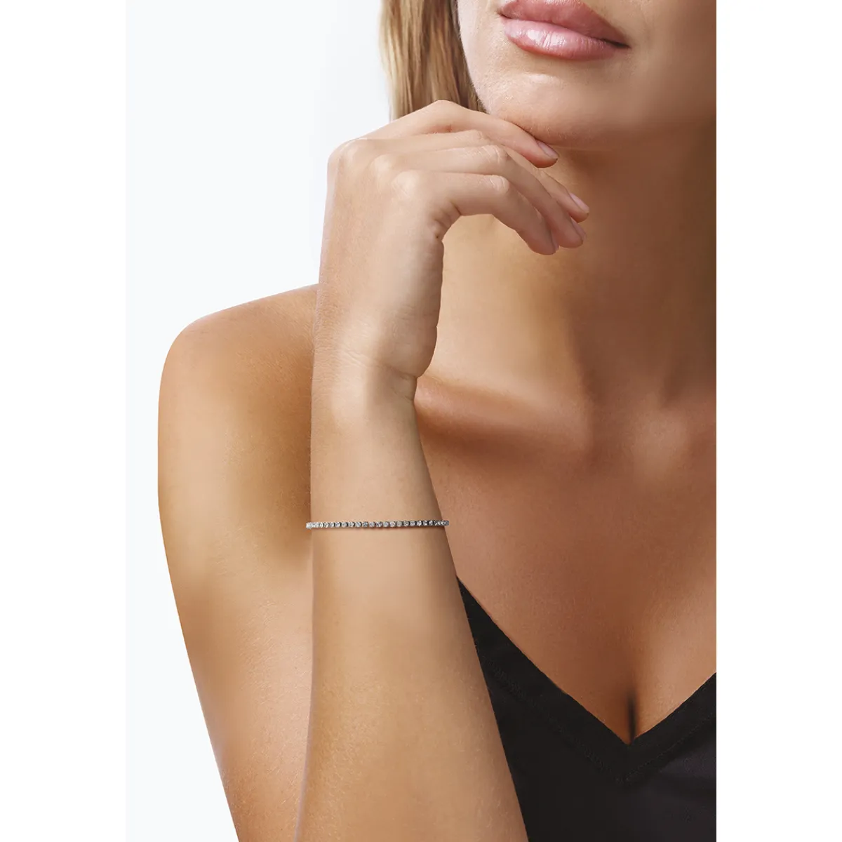 glimmer_bracciale_tennis__1-1.webp Clearance GLIMMER bracciale tennis con pietre colorate 2,5 mm Bracciali