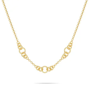 Fashion GRACE collana con maglie tonde diamantate Collane