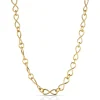 Sale KATE collana oro giallo con maglia a forma di infinito Collane