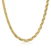 Clearance SILKY TWIST collana maglia piatta intrecciata Collane